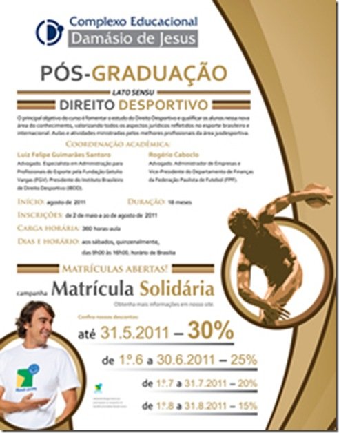 DAMASIO DIREITO POS GRADUAÇÃO