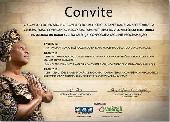 convite conferência